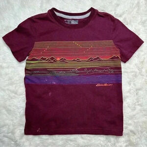 Eddie Bauer T-Shirt  Burgundy Size 6
